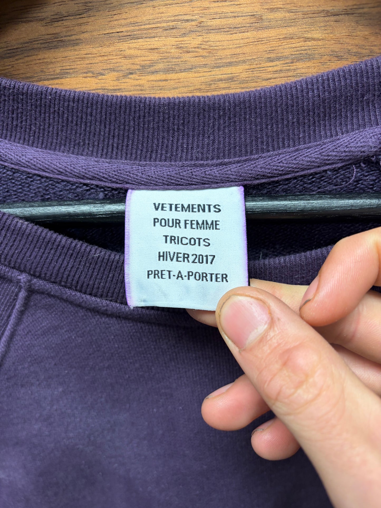 AW2017 Vetements ‘Unskinny’ Sweatshirt