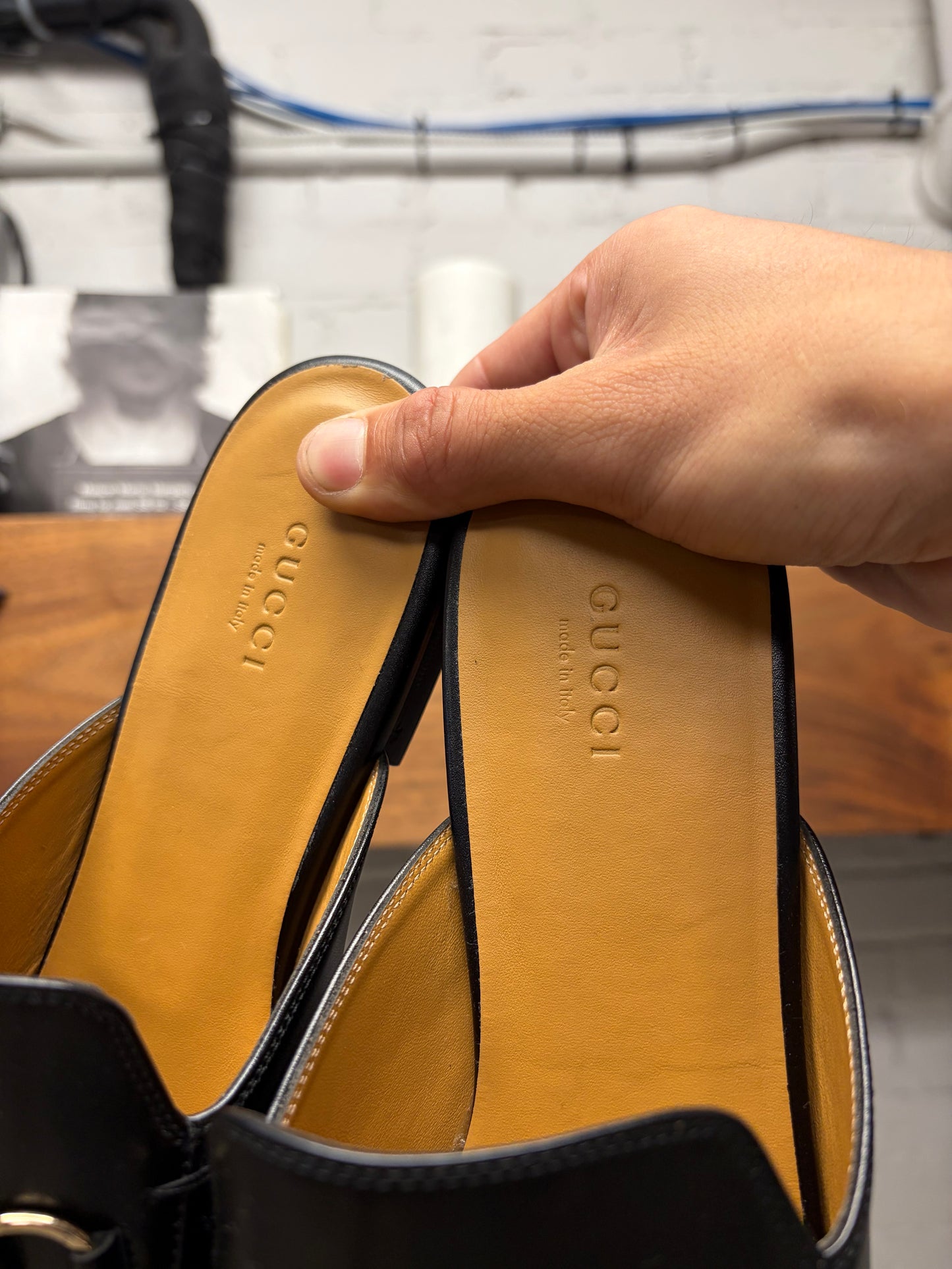 Gucci by Demna ‘Betis Glamour’ Black Leather Horsebit Mules