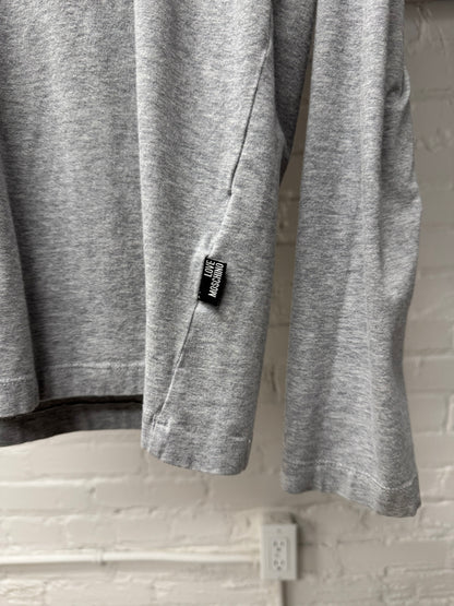 Moschino ‘I’m No Delinquent’ Studded Grey Long Sleeve Shirt