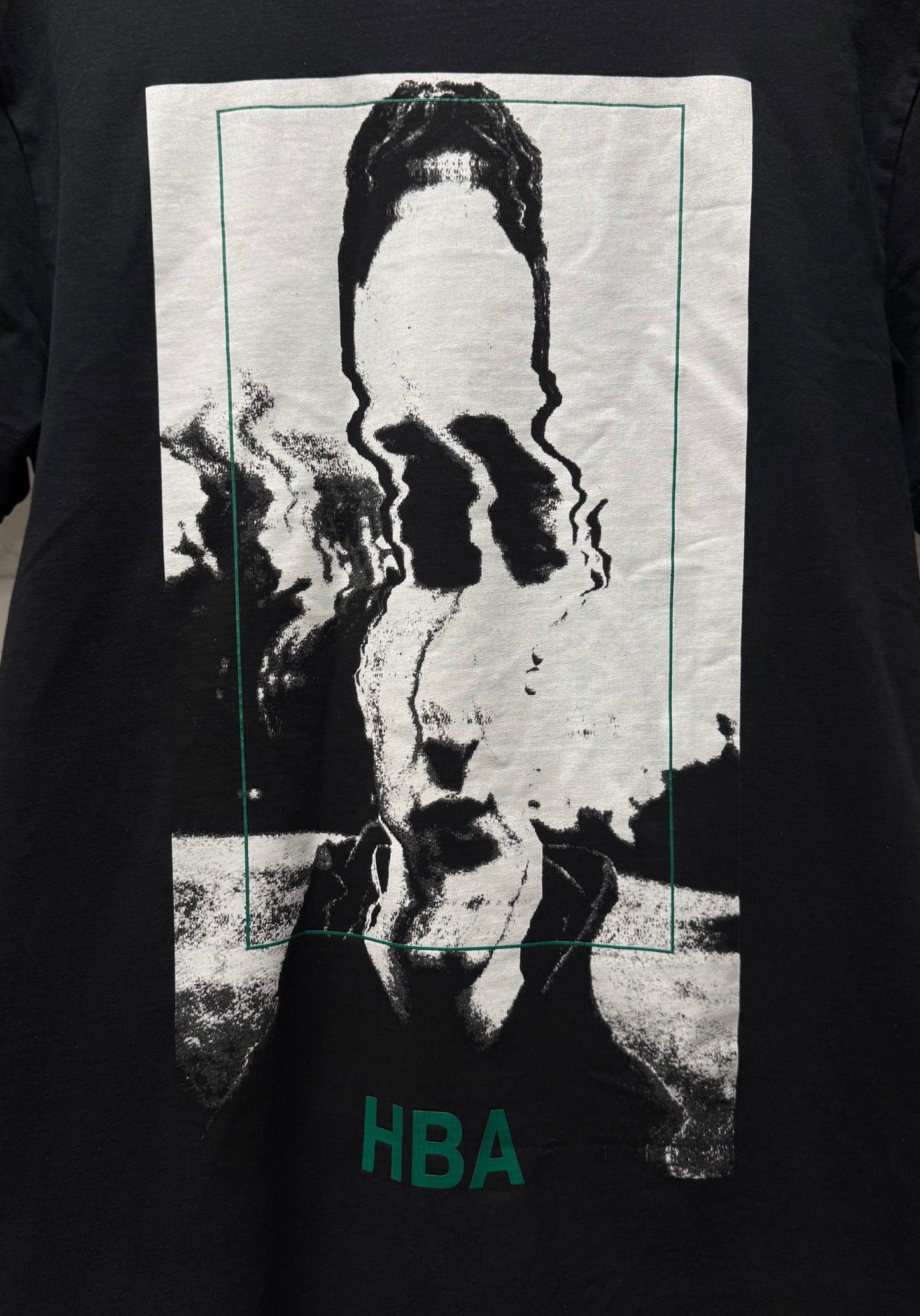 Hood by Air ‘Distorted Faces’ Black Graphic T-Shirt