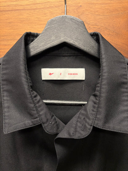 Pyer Moss x Reebok Black Camp Collar Button Down Shirt