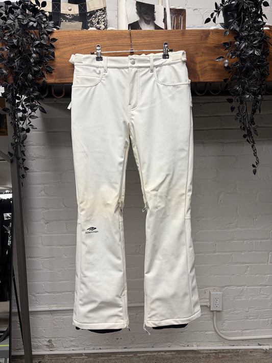 AW2024 Balenciaga ‘Skiwear’ 3B Sports Icon Logo White Snow Pants