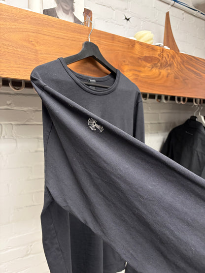 Chrome Hearts GRP Black Embroidered Logo Long Sleeve Shirt