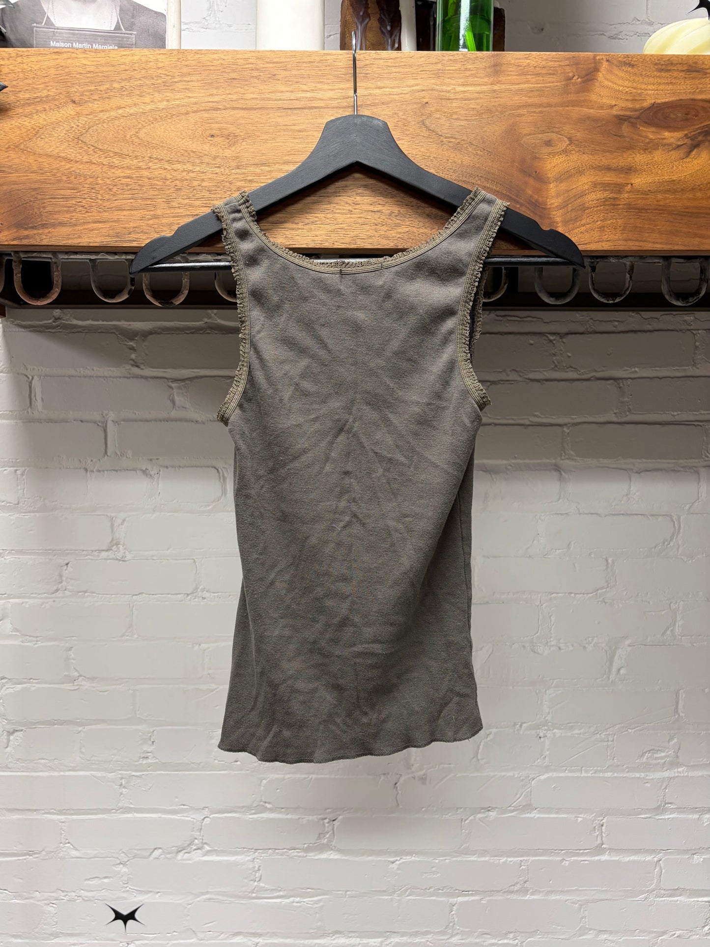 Vintage Hysteric Glamour ‘Tombstone’ Faded Grey Tank Top