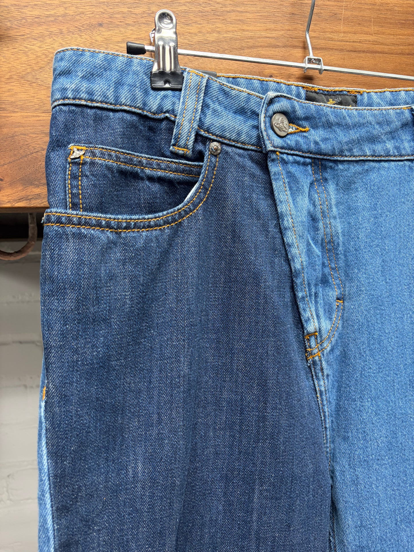 Vivienne Westwood Two Tone Blue Skinny Jeans
