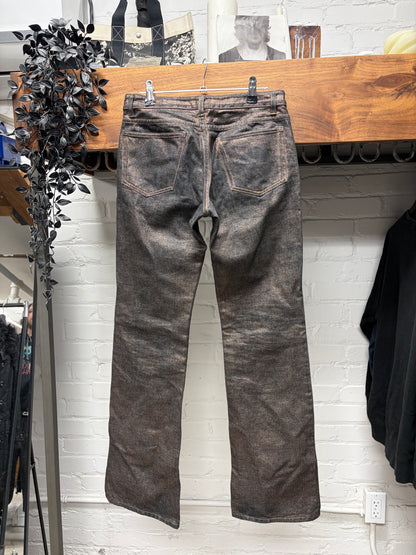 Rip Van Winkle ‘Rustic Wax’ Flared Leg Denim