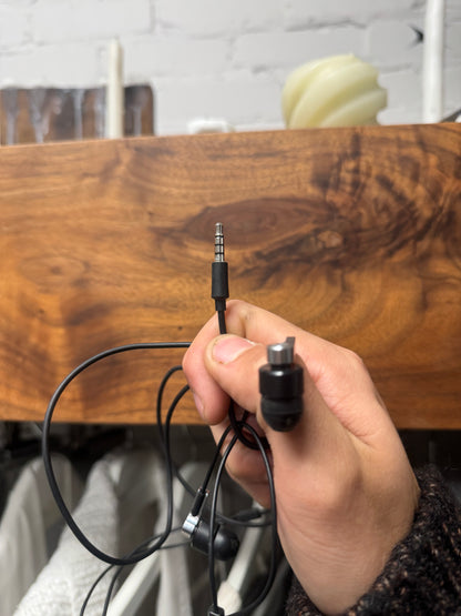 2007 Prada x L.G. Wired Black/Silver Earbuds