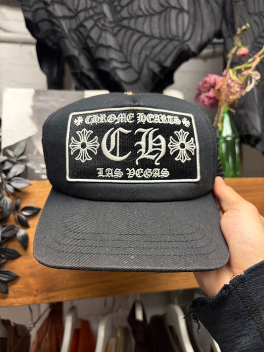 Chrome Hearts ‘Las Vegas’ Store Exclusive Black Trucker Hat