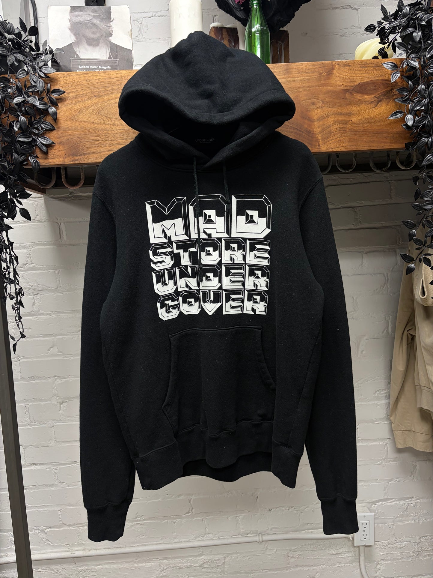 Undercover ‘Madstore’ Black Chest Logo Pullover Hoodie