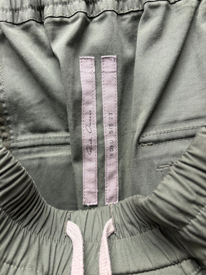 Rick Owens ‘Edfu’ Green Drop Crotch Drawstring Joggers