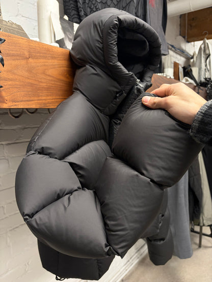 Entire Studios ‘MML’ Hooded Black Cropped Puffer Jacket