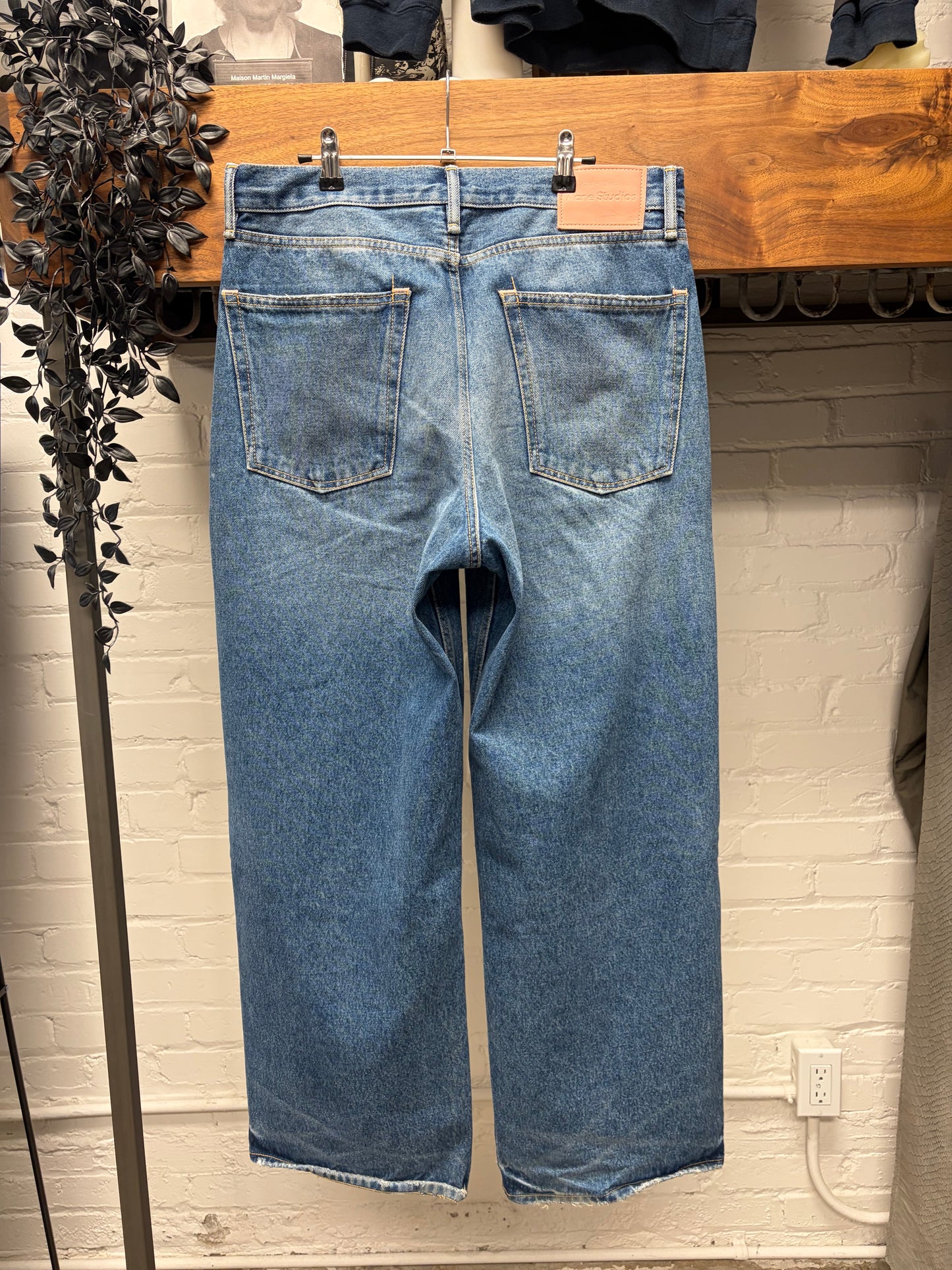Acne Studios ‘2021M’ Washed Blue Wide Leg Denim