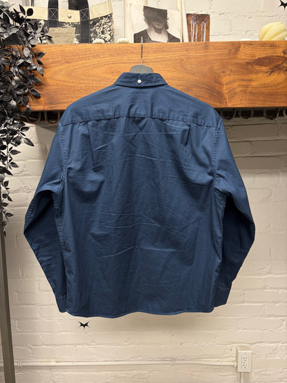 AW2023 Supreme ‘Small Box Logo’ Blue Button Down Shirt