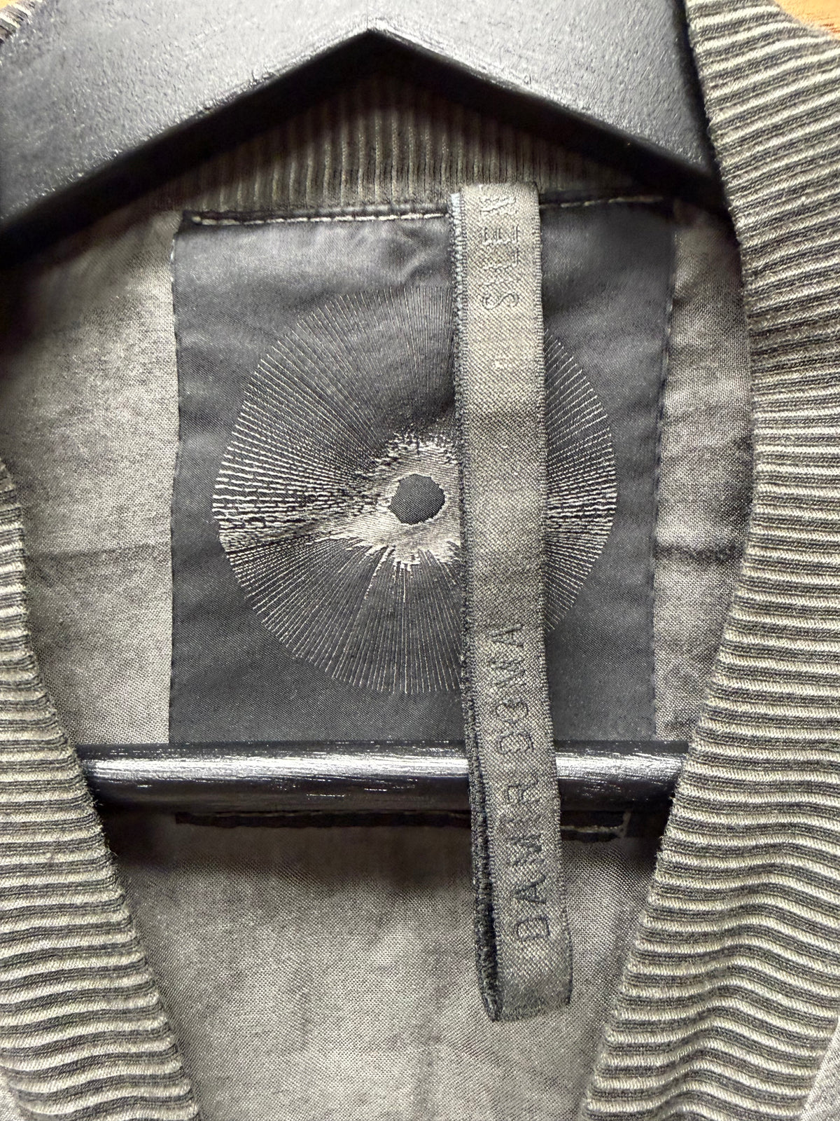 Silent By Damir Doma Silk Washed Grey Bomber Jacket