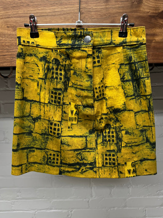 AW1997 Jean Paul Gaultier ‘Fight Racism’ Brick Denim Skirt
