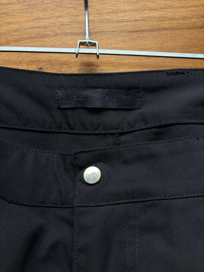 Heliot Emil Black ‘Furtive’ Spiral Zip Cargo Pants