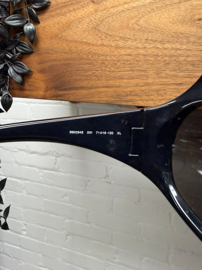 Balenciaga ‘Gotham’ Horned Black Bug Eye Sunglasses