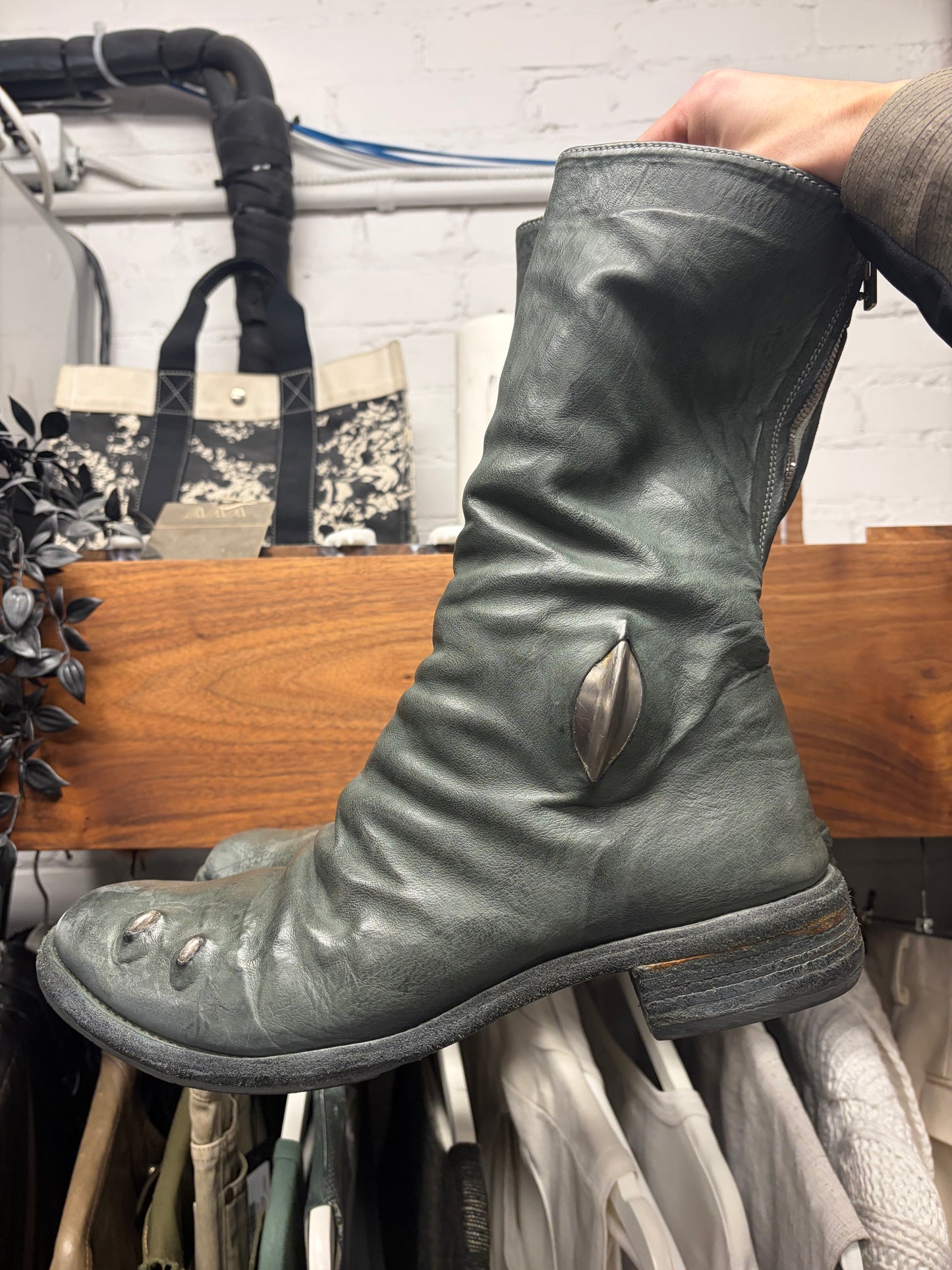 Carol Christian Poell ‘AM/2687P’ Prosthetic Horse Leather Tornado Zip Boots