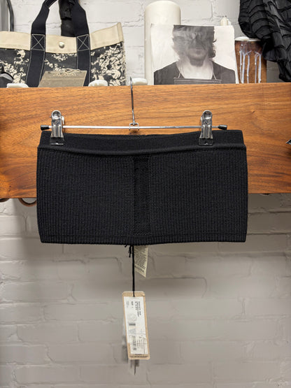 SS2025 Rick Owens ‘Hollywood’ Ribbed Black Tube Top