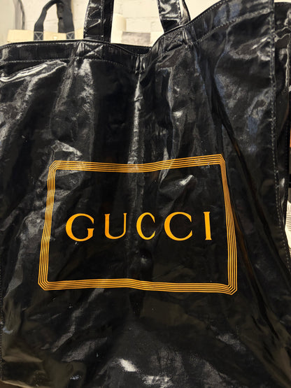 Gucci ‘Montecarlo’ Black Vinyl Tote Bag