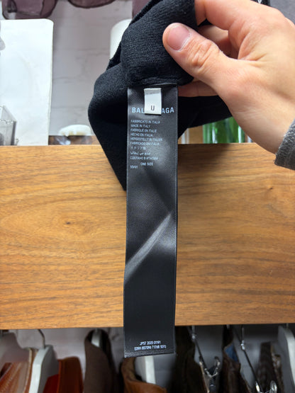Balenciaga ‘3B Sport Icon Logo’ Black Wool Beanie