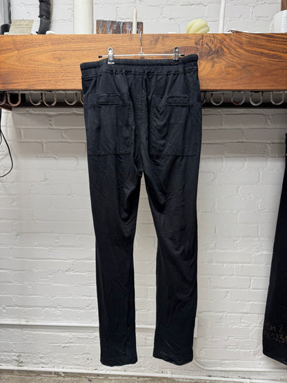 Rick Owens DRKSHDW Black Cotton Drawstring Pants