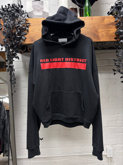 Alexander Digenova ‘Red Light District’ Distressed Black Hoodie