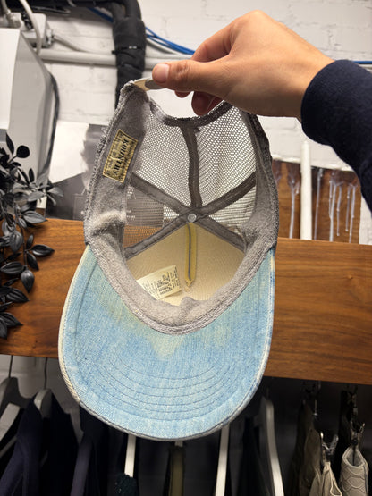 Kapital ‘Denim Repair Service’ Blue Mesh Trucker Hat