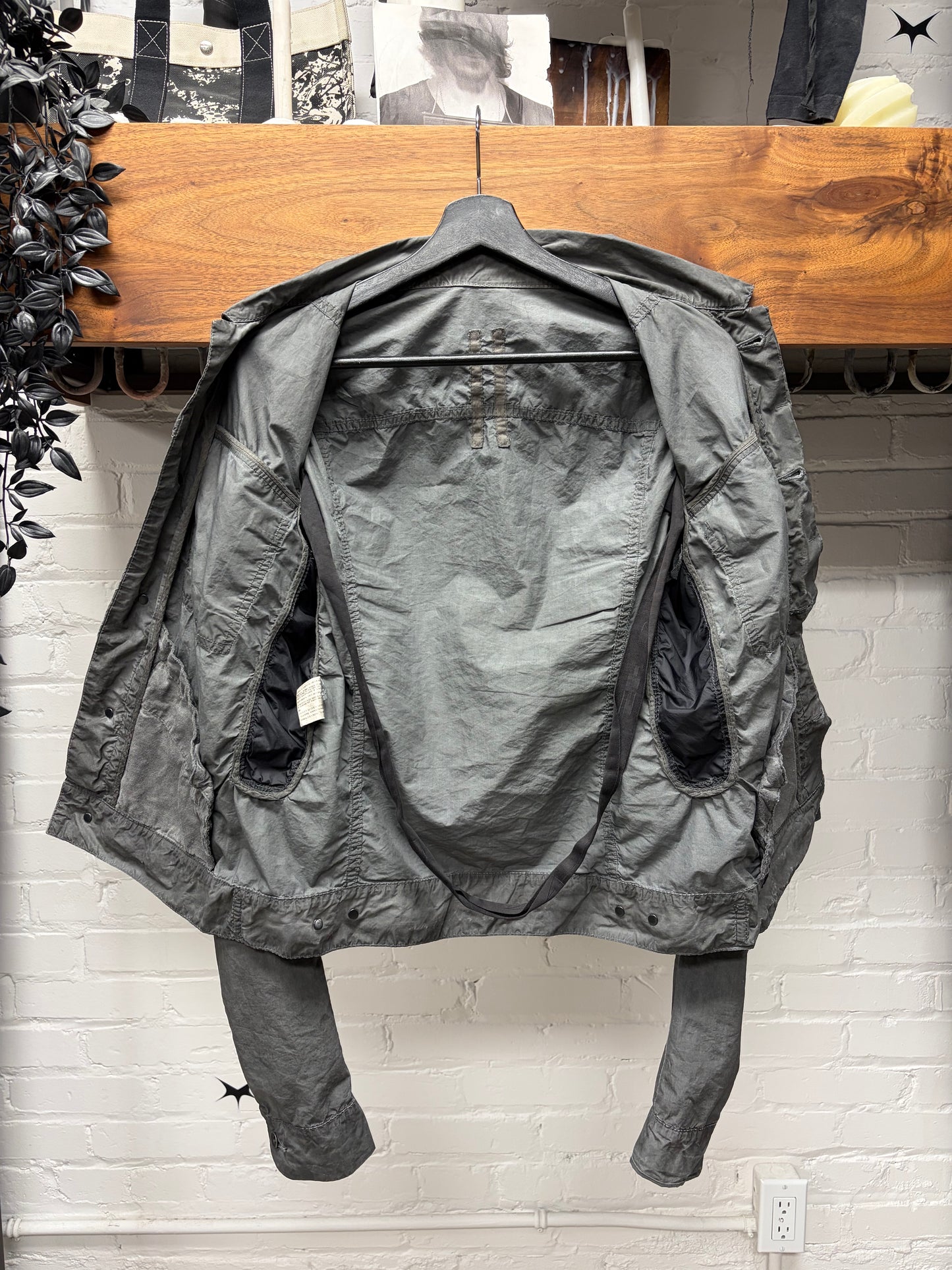 Rick Owens DRKSHDW AW09 “CRUST” Light Waxed Denim Worker Jacket