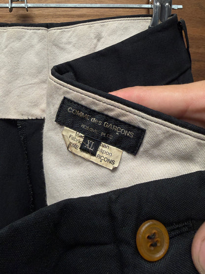 Comme Des Garçons Homme Plus Pleated Black Trousers