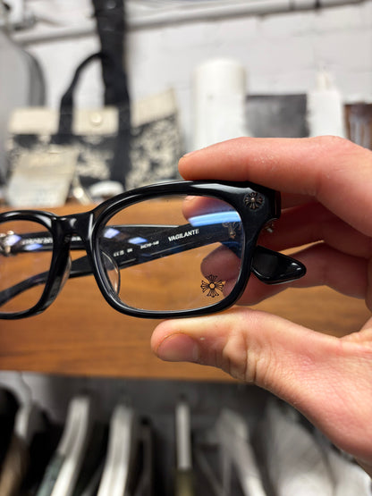 Chrome Hearts ‘Vagilante’ Plus Cross Matte Black/Silver Glasses