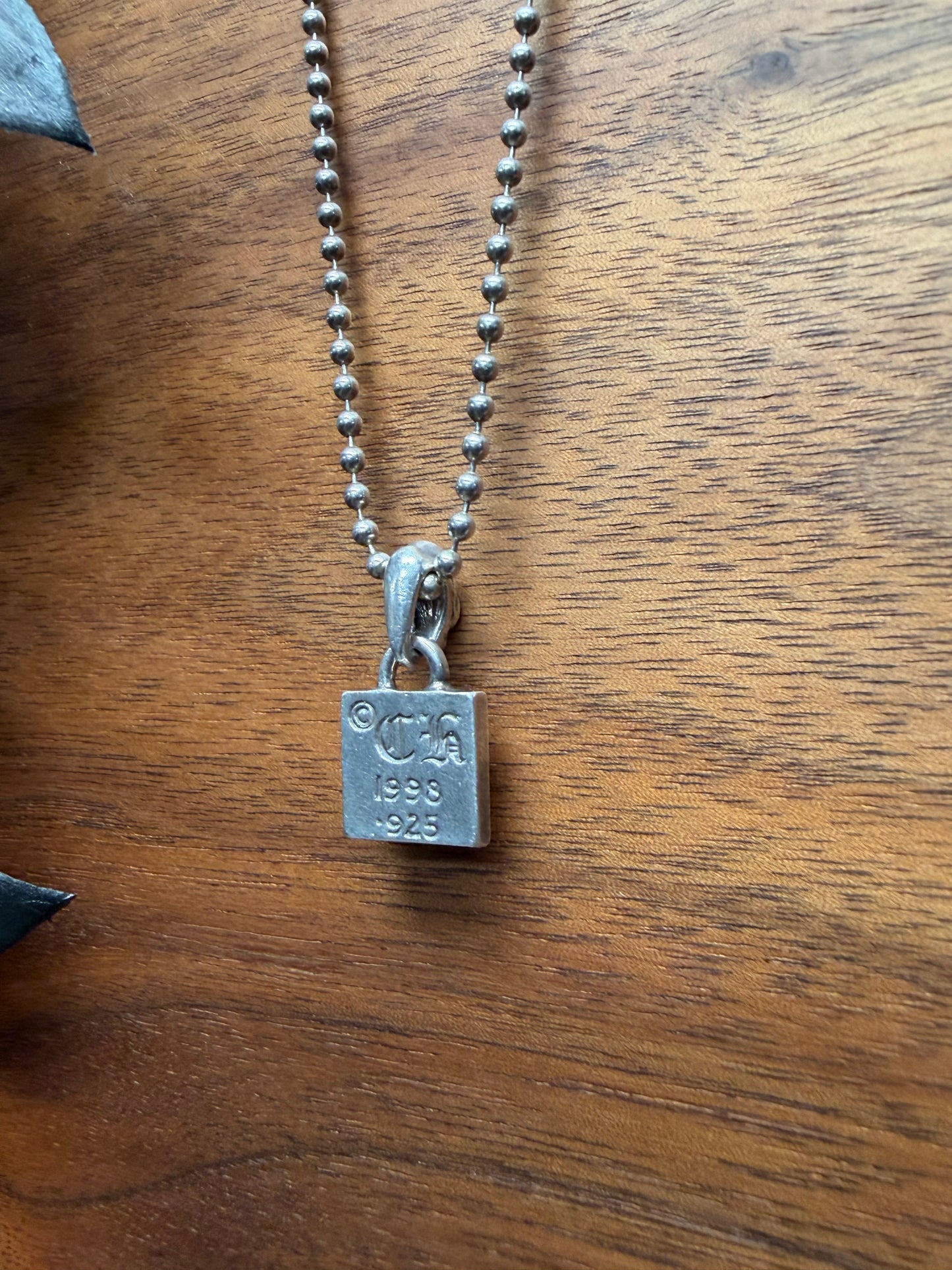 Chrome Hearts ‘Framed Fleur de Lis’ 925 Silver Pendant
