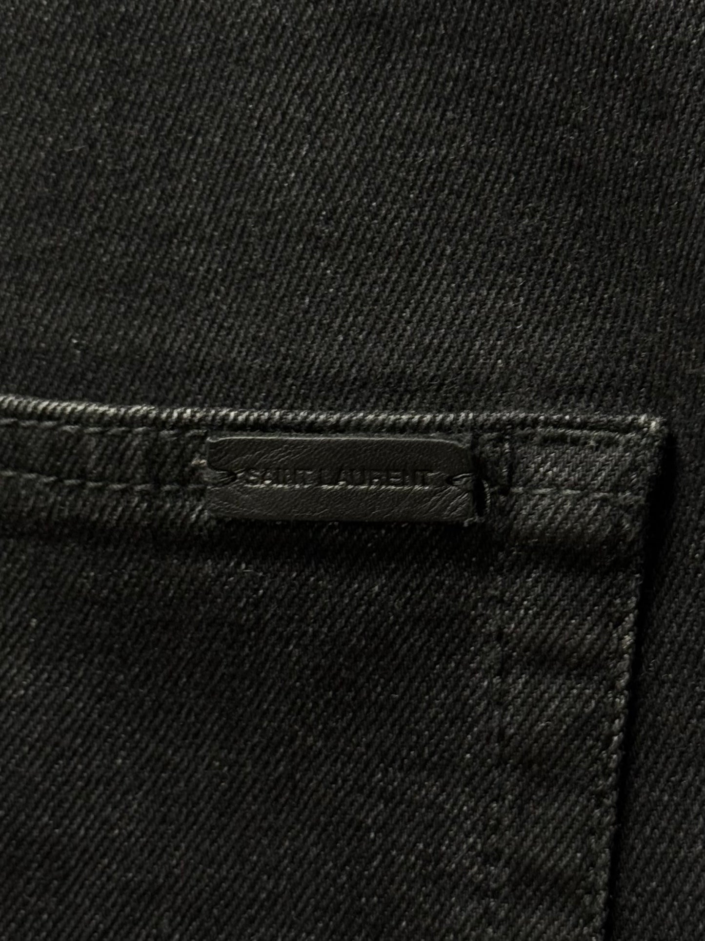 2020 Saint Laurent ‘D02’ Black Skinny Cut Denim