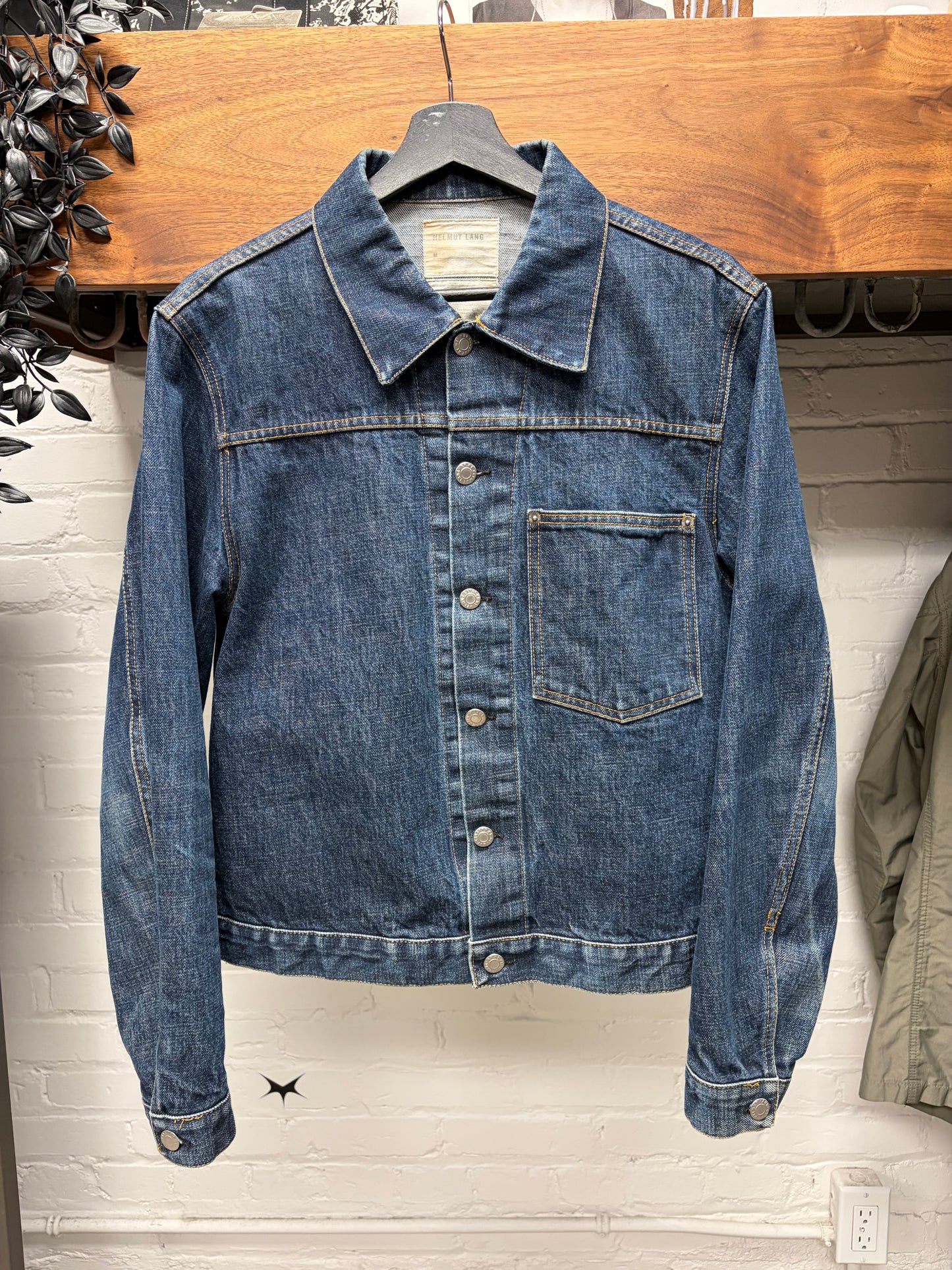 Vintage Helmut Lang Classic Blue Denim Trucker Jacket