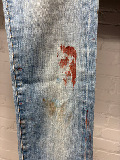 SS2010 Dior Homme ‘Wildcat’ Blood Stain Denim