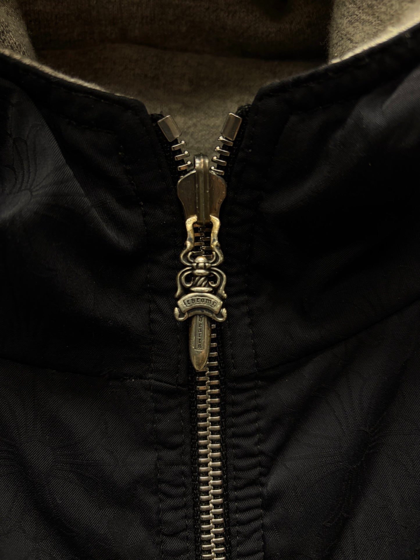Chrome Hearts Reversible Jacquard Nylon/Raglan Hooded Zip-Up Jacket