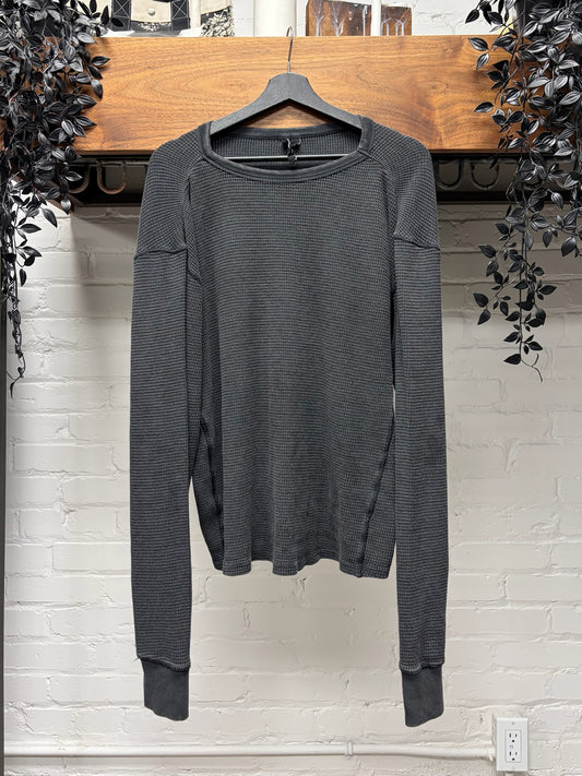 Entire Studios ‘Thumbhole’ Thermal Long Sleeve Cotton T-Shirt