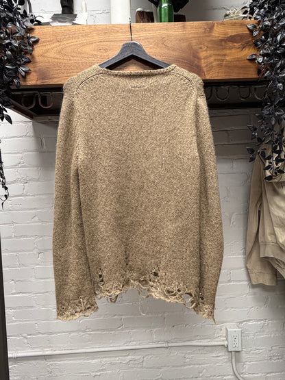 AW2009 Number (N)ine ‘A Closed Feeling’ Loose Gauge Distressed Knit Sweater