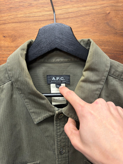 A.P.C. Brushed Cotton Military Work-Shirt
