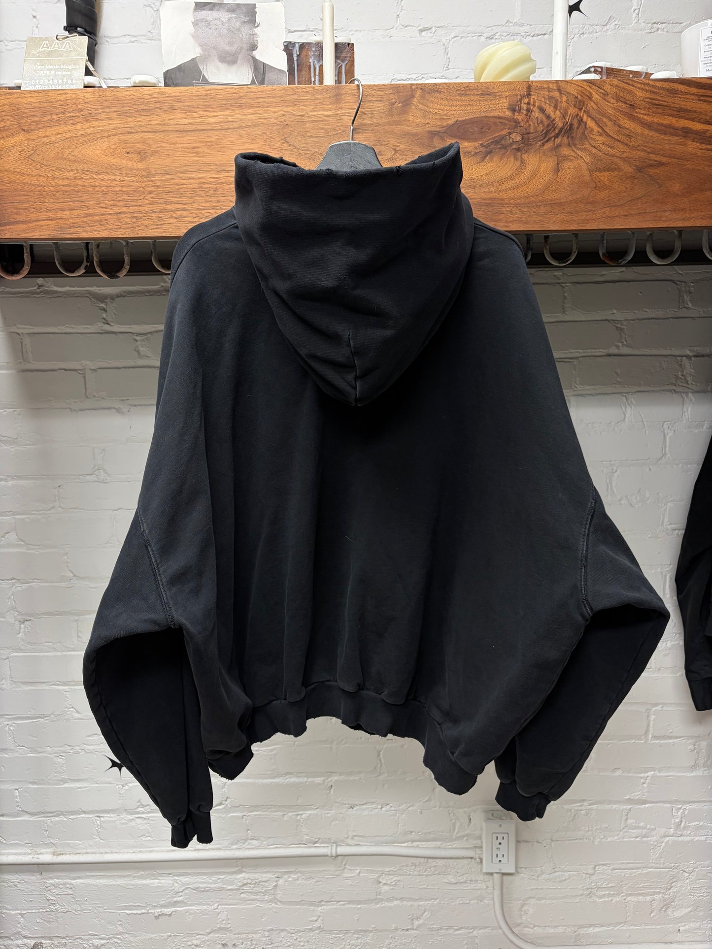 AW2022 Balenciaga ‘Be Different’ Oversized Black Pullover Hoodie