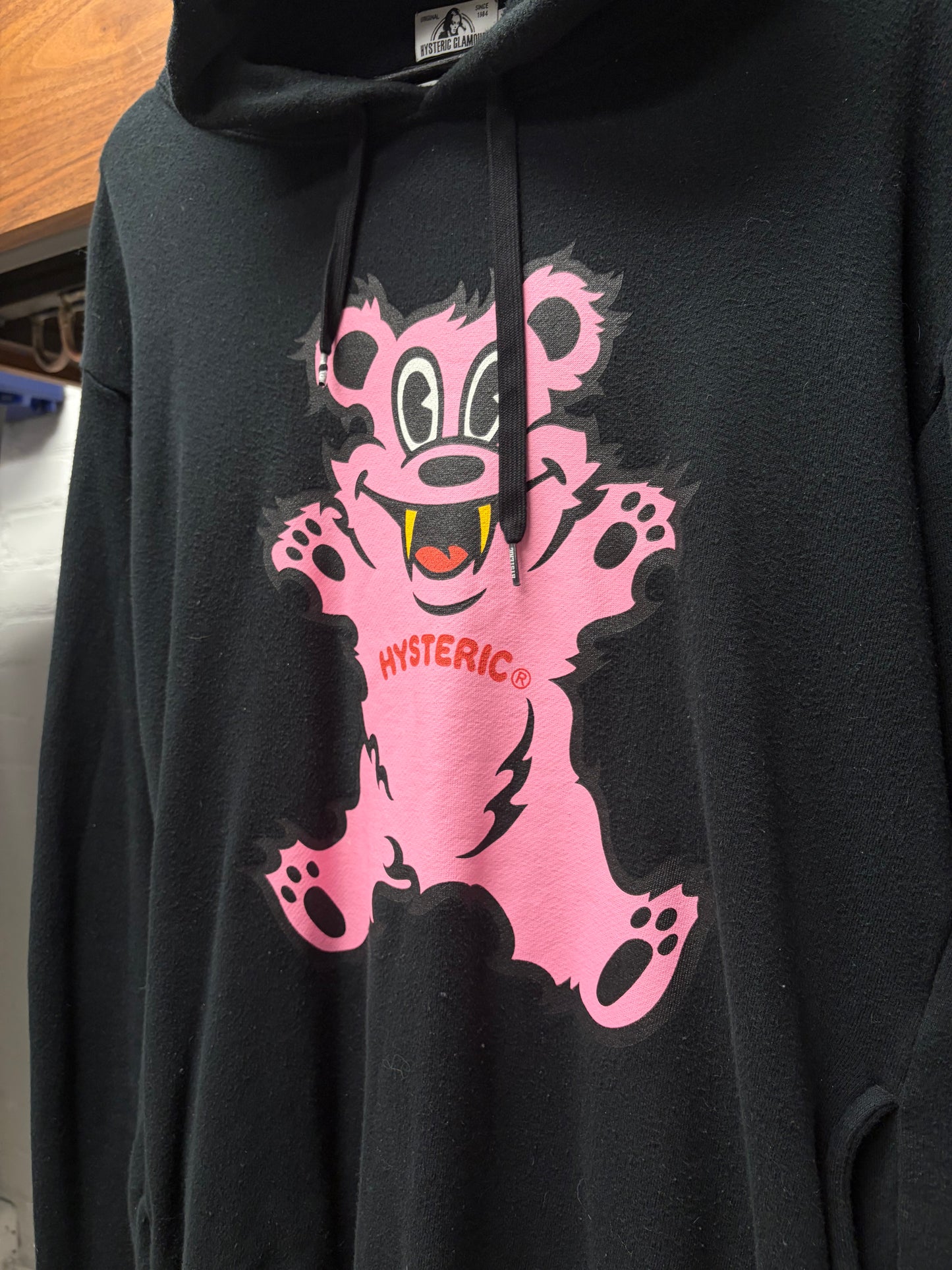 Hysteric Glamour ‘Bear Logo’ Black Pullover Hoodie