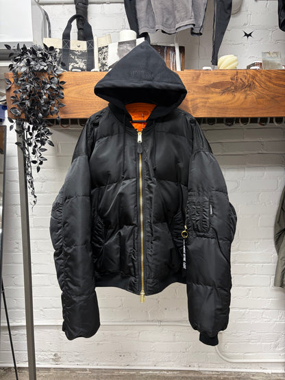 Vetements x Alpha Industries Reversible Hooded Black MA-1 Bomber Jacket