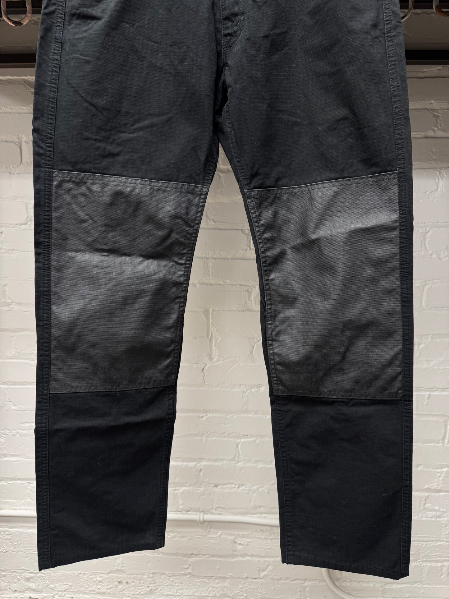 2018 Junya Watanabe Buckle-Back Ripstop Knee Panelled Denim