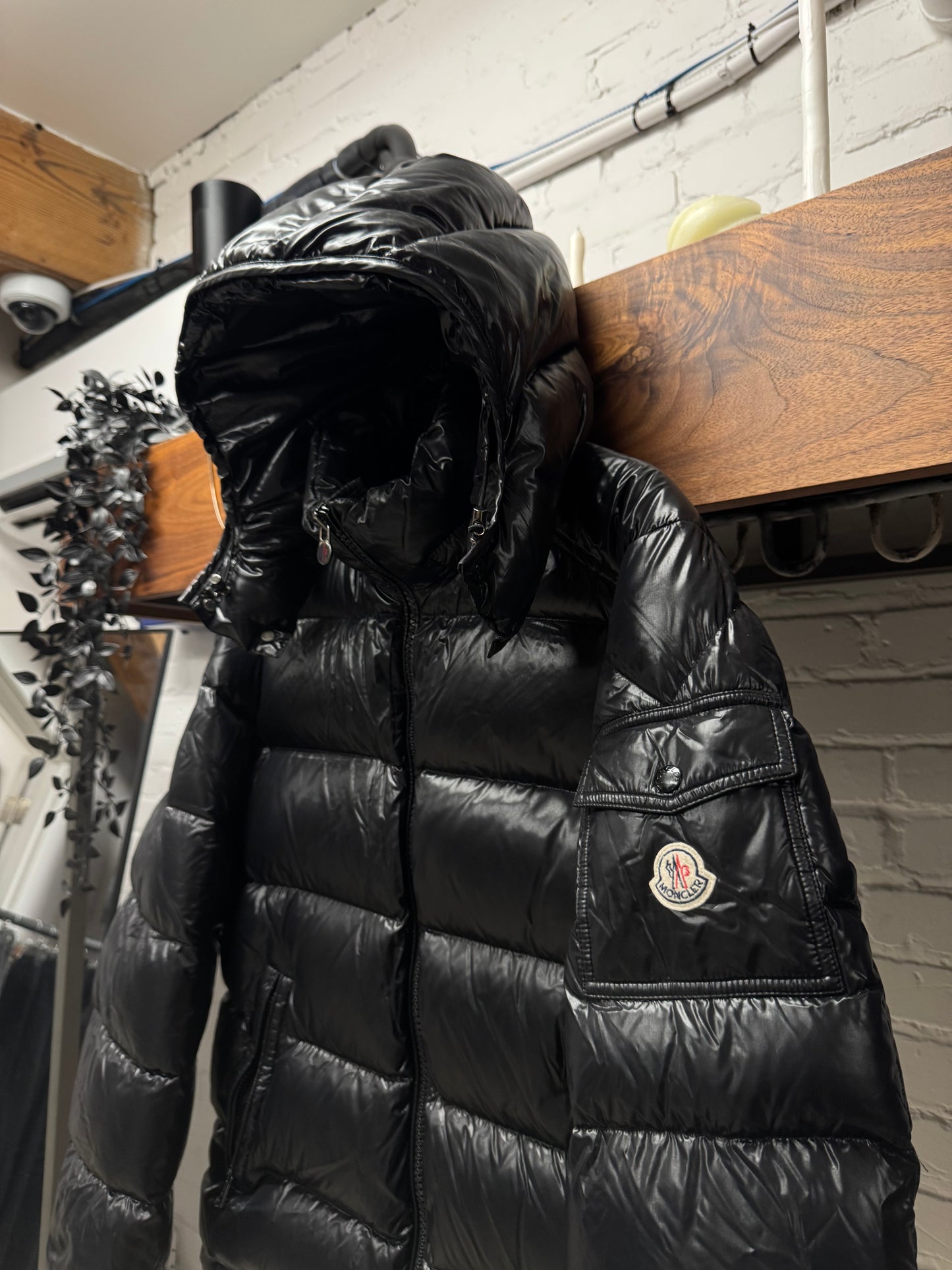 Moncler ‘Maya’ Grenoble Black Down Filled Puffer Jacket