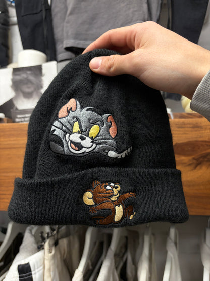 AW2016 Supreme x Tom & Jerry Black Embroidered Logo Beanie