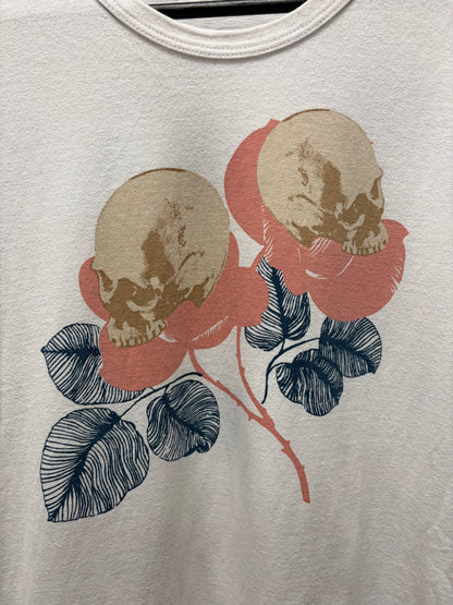 Undercover ‘Blossoming Skulls’ White Graphic T-Shirt