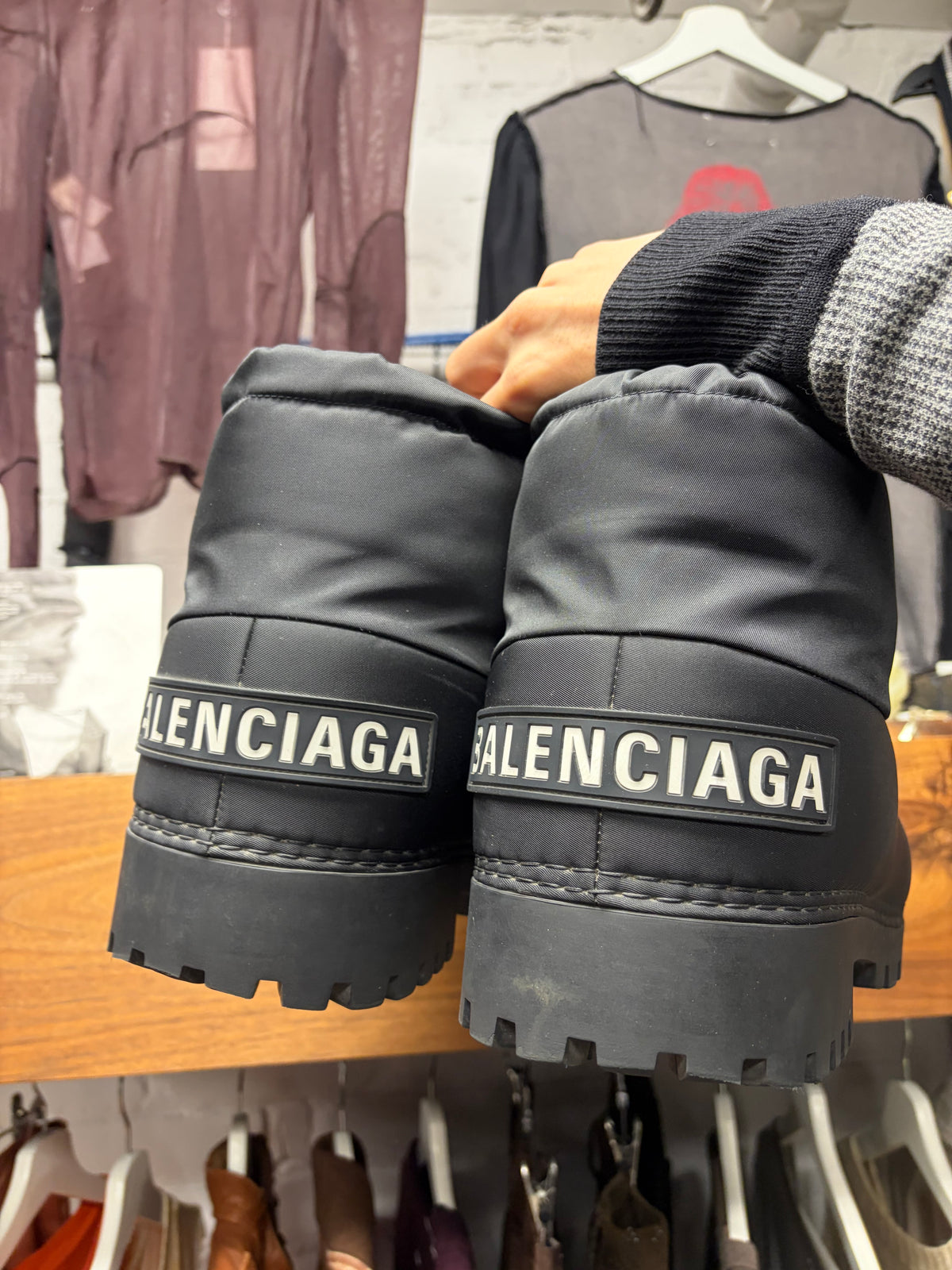 Balenciaga ‘Alaska’ Black Low Top Ski Boots