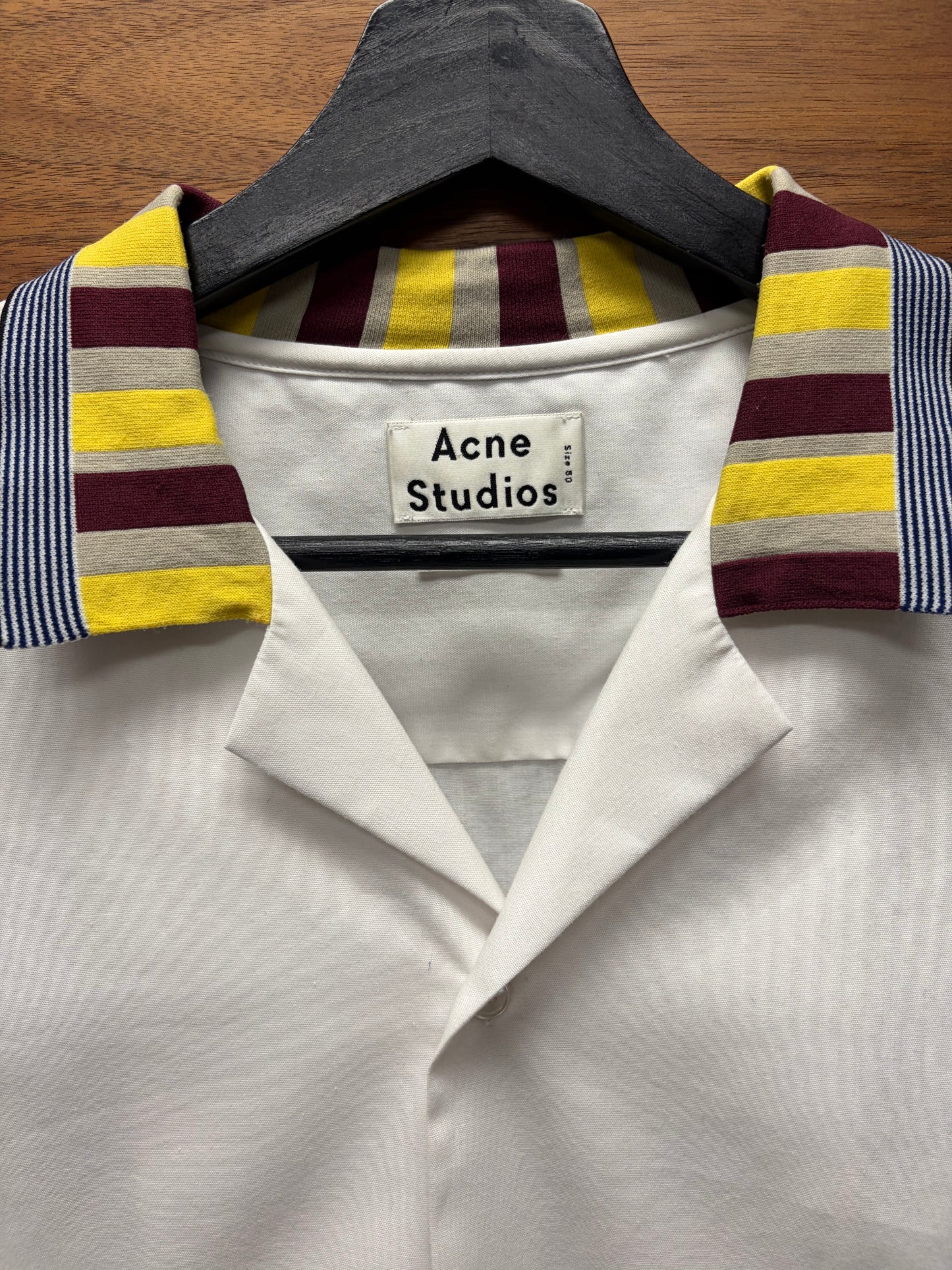 SS2015 Acne Studios Striped Collar ‘Ody’ Bowling Shirt