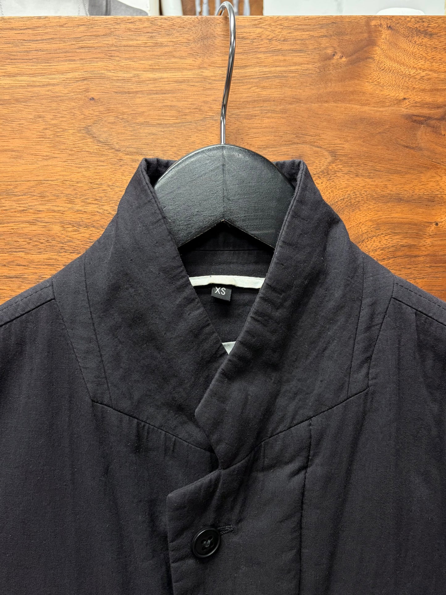 Ann Demeulemeester Black Bondage Strap Cotton Straight Jacket