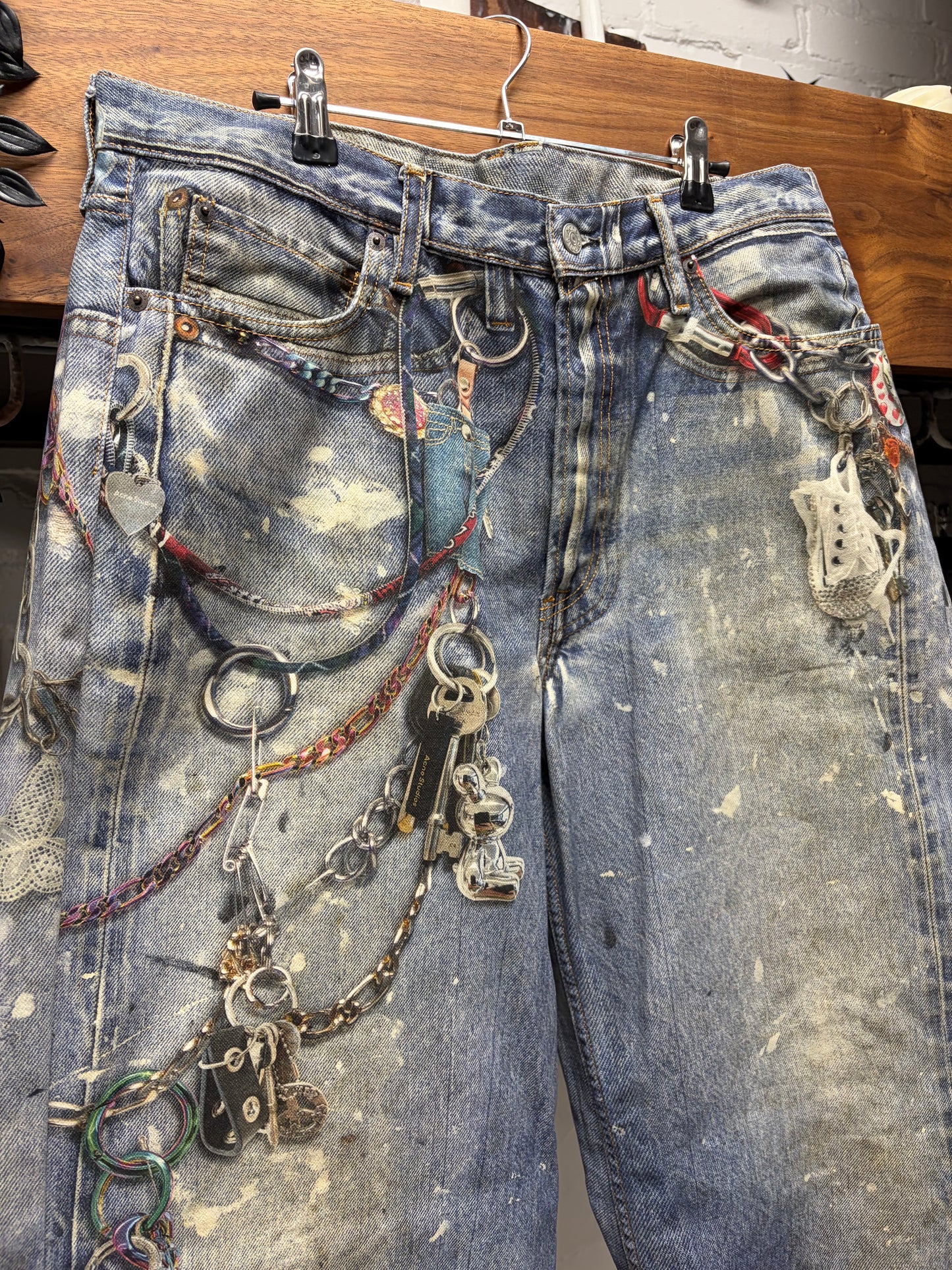 Acne Studios ‘Trompe L’Oeil’ Super Baggy Wide Leg Denim